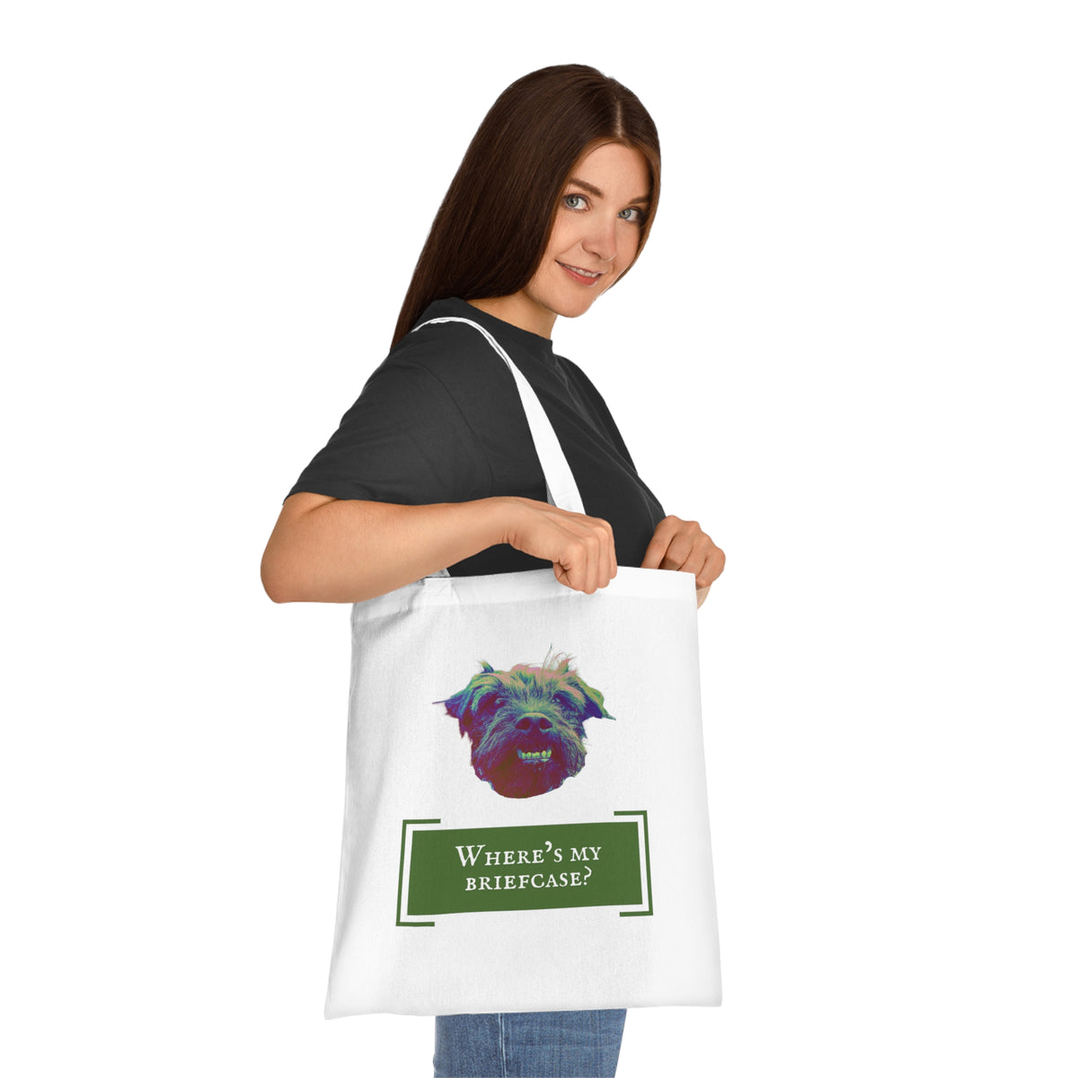 Ted The Dog Where’s My Briefcase? - Gone Fishing Tote Bag