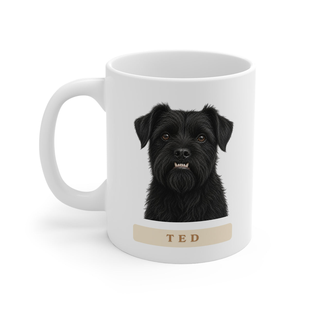 Ted The Dog Mug - Gone fishing funny gift for dog lovers